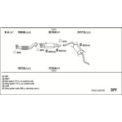 Išmetimo sistema WALKER FIK010207B