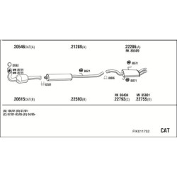 Išmetimo sistema WALKER FIK011752