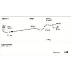 Išmetimo sistema WALKER FIK012192