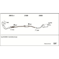 Išmetimo sistema WALKER FIK012751B