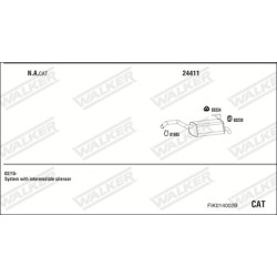 Išmetimo sistema WALKER FIK014002B