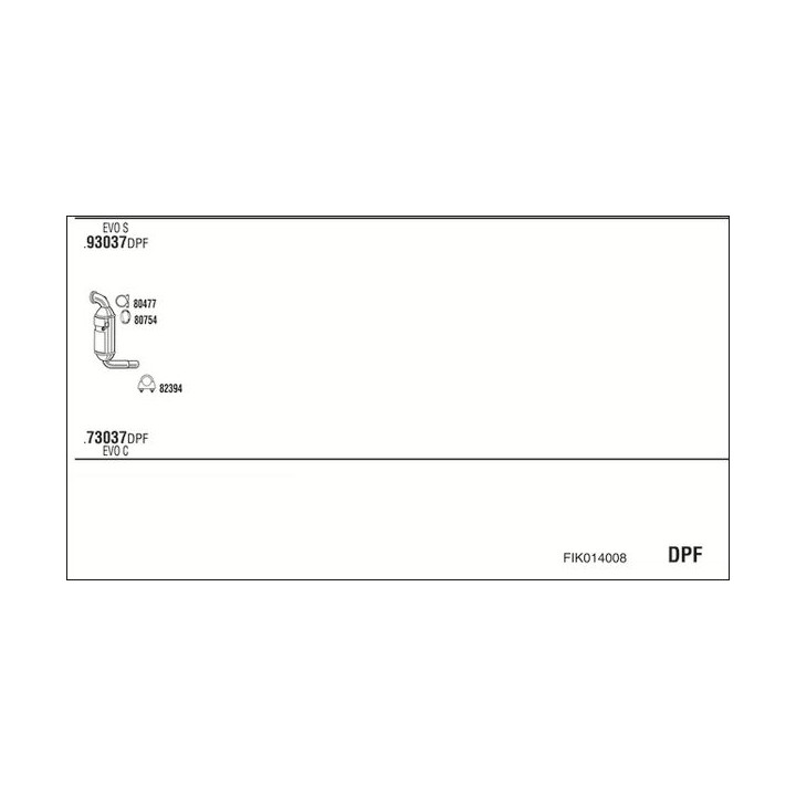 Išmetimo sistema WALKER FIK014008