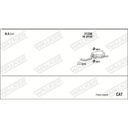 Išmetimo sistema WALKER FIK015892