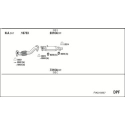 Išmetimo sistema WALKER FIK015957