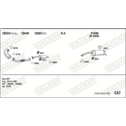 Išmetimo sistema WALKER FIK016057AB
