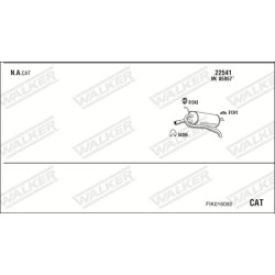 Išmetimo sistema WALKER FIK016092