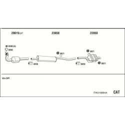 Išmetimo sistema WALKER FIK016894A