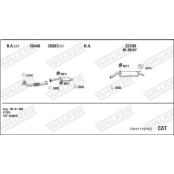 Išmetimo sistema WALKER FIK017137AD