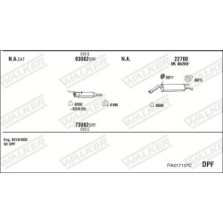 Išmetimo sistema WALKER FIK017137C