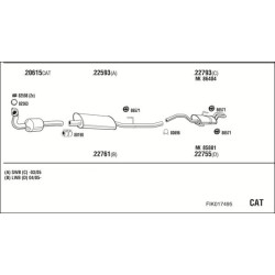 Išmetimo sistema WALKER FIK017495