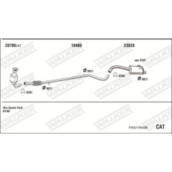 Išmetimo sistema WALKER FIK017640B