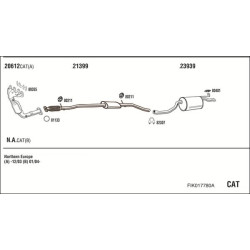 Išmetimo sistema WALKER FIK017780A