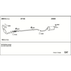 Išmetimo sistema WALKER FIK017780B
