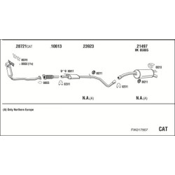 Išmetimo sistema WALKER FIK017907