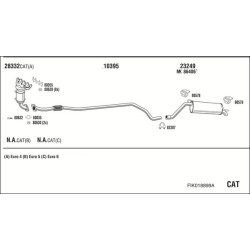 Išmetimo sistema WALKER FIK018898A