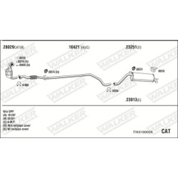 Išmetimo sistema WALKER FIK018900A