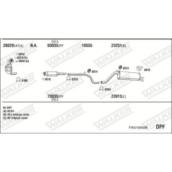 Išmetimo sistema WALKER FIK018900B