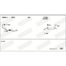 Išmetimo sistema WALKER FIK018911A
