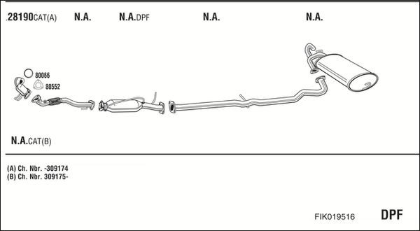 Išmetimo sistema WALKER FIK019516
