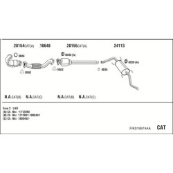 Išmetimo sistema WALKER FIK019974AA