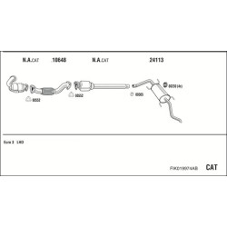 Išmetimo sistema WALKER FIK019974AB