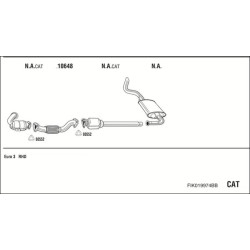 Išmetimo sistema WALKER FIK019974BB