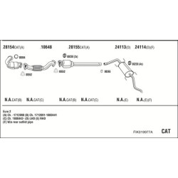 Išmetimo sistema WALKER FIK019977A