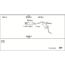 Išmetimo sistema WALKER FIK019978B
