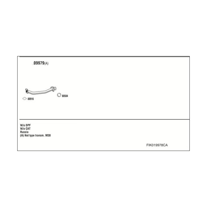 Išmetimo sistema WALKER FIK019978CA