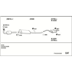 Išmetimo sistema WALKER FIK020026B
