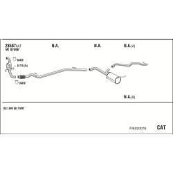 Išmetimo sistema WALKER FIK020076