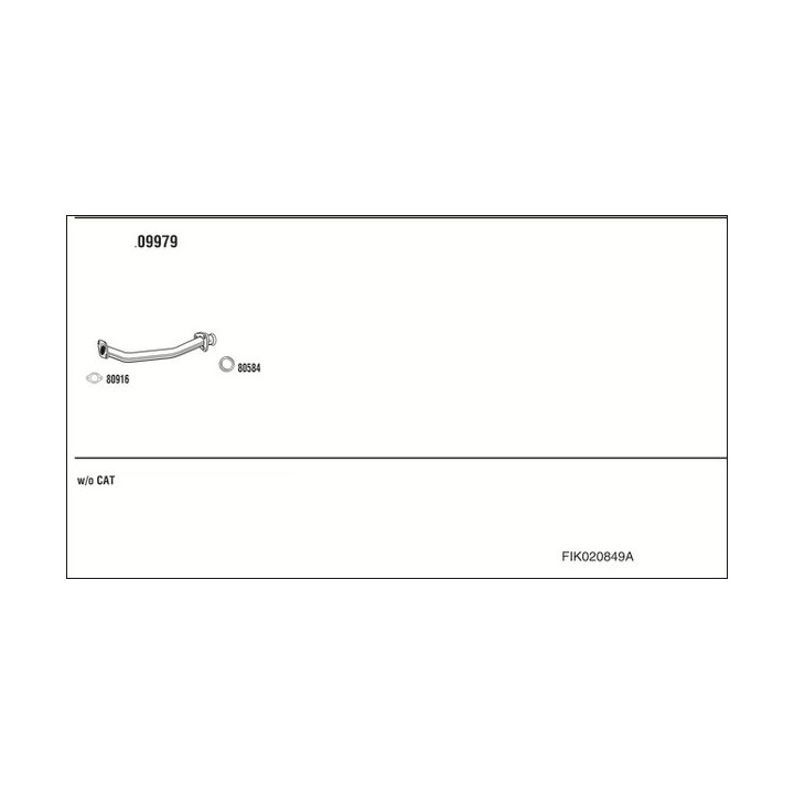 Išmetimo sistema WALKER FIK020849A