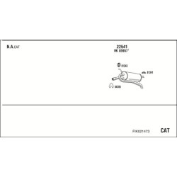 Išmetimo sistema WALKER FIK021473