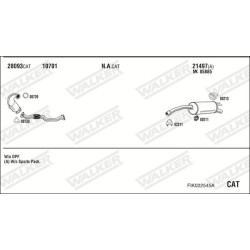 Išmetimo sistema WALKER FIK022545A