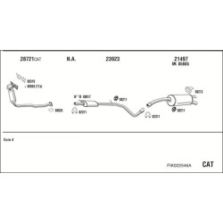 Išmetimo sistema WALKER FIK022546A