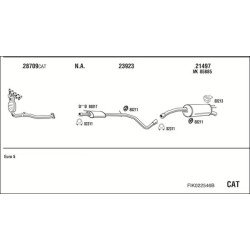 Išmetimo sistema WALKER FIK022546B