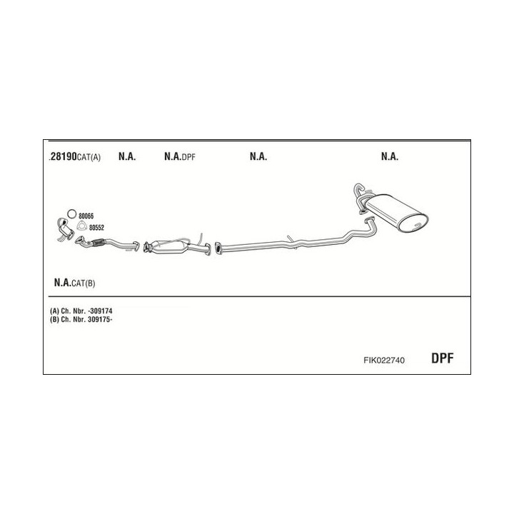 Išmetimo sistema WALKER FIK022740