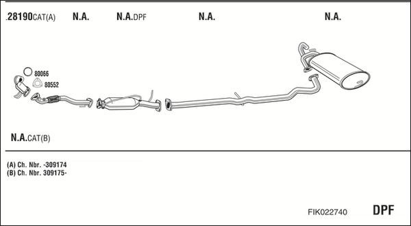 Išmetimo sistema WALKER FIK022740