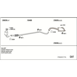 Išmetimo sistema WALKER FIK023177A