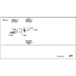 Išmetimo sistema WALKER FIK023354