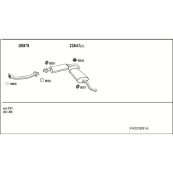 Išmetimo sistema WALKER FIK023831A