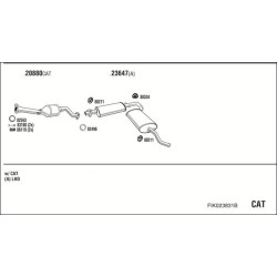 Išmetimo sistema WALKER FIK023831B
