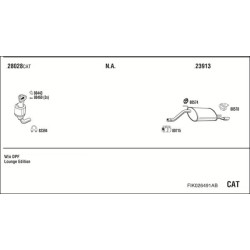 Išmetimo sistema WALKER FIK026491AB