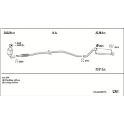 Išmetimo sistema WALKER FIK026492A