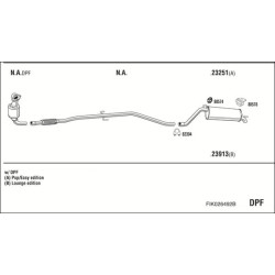 Išmetimo sistema WALKER FIK026492B