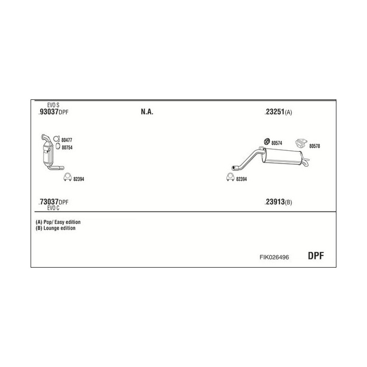 Išmetimo sistema WALKER FIK026496