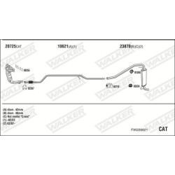 Išmetimo sistema WALKER FIK026621
