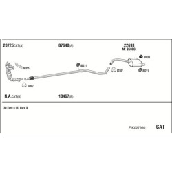 Išmetimo sistema WALKER FIK027950
