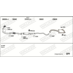 Išmetimo sistema WALKER FIK027951A