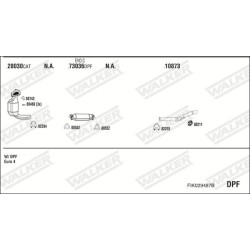 Išmetimo sistema WALKER FIK029487B